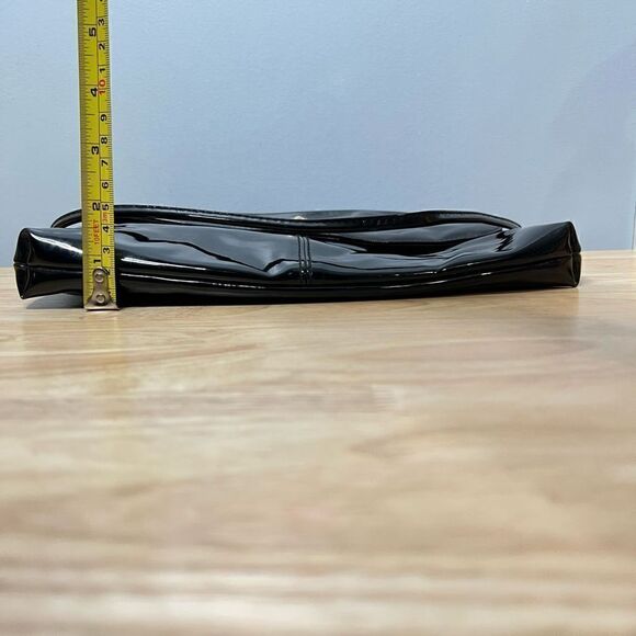 Amanda Smith, Vintage Patent Leather Crossbody Evening Bag Convertible Clutch - Picture 9 of 11